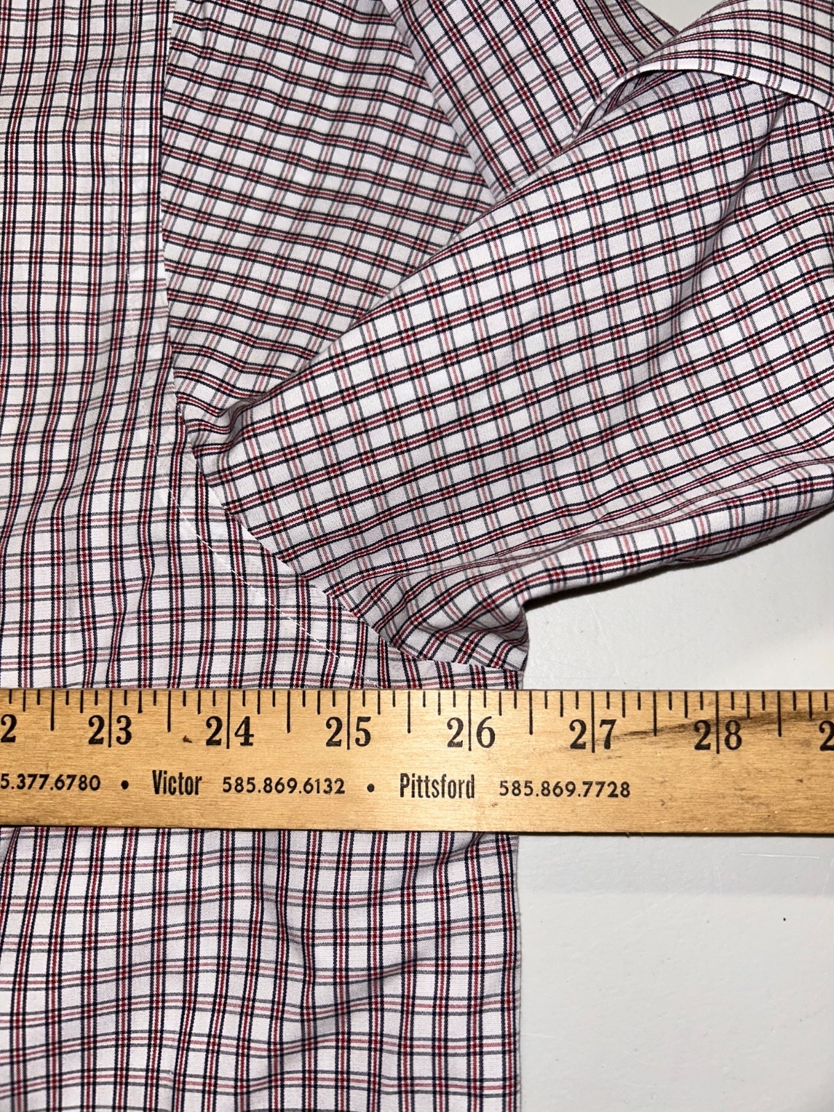 NWT's Roundtree & Yorke Gold Label Non Iron Red Multicolor Shirt XLT Tall