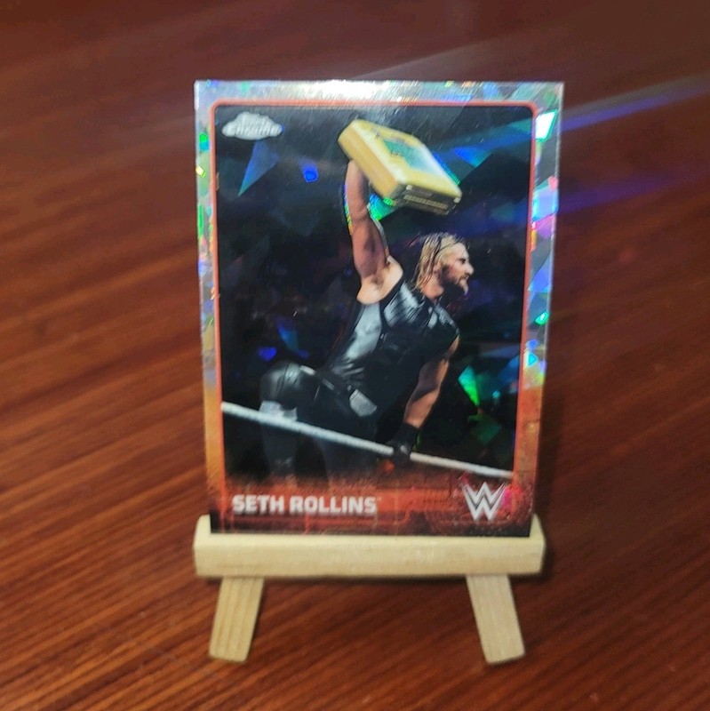 2015 Topps Chrome WWE Atomic Refractor Seth Rollins #63