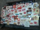 REMOVED DOMESTIC & IMPORT BEER LABELS W/LT WEAR LOT OF 73 SOME DUPLICATES — photo 1