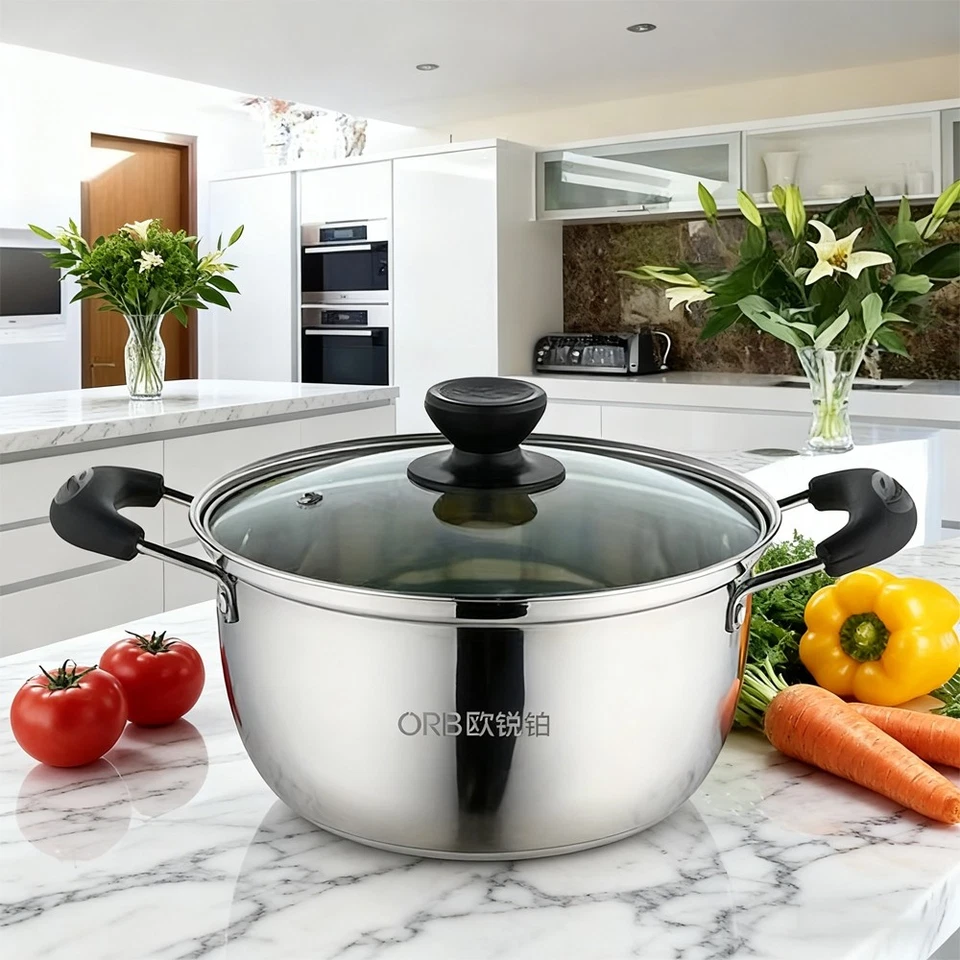 Neuer Edelstahl-Suppentopf - Perfekt für die Familie beim Kochen von Eintöpfen - Bild 2 von 4