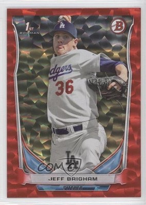 2014 Bowman Draft Red Ice 10/150 Jeff Brigham #DP66 0b2
