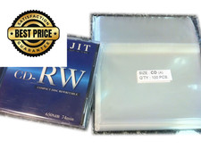 100 Pcs Standard CD Jewel Case Cello/Cellophane Bags by UNIQUEPACKING Clear