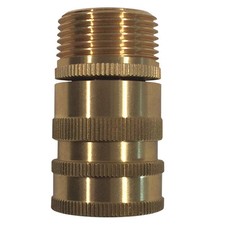 SANI-LAV N28 Hose Adapter,Brass,3/4" x 3/4" 53PZ75