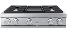 Dacor DTT36M974AS Modernist Series 36 Inch Gas Sealed Burner Rangetop