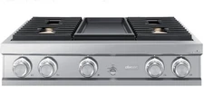 Dacor DTT36M974AS Modernist Series 36 Inch Gas Sealed Burner Rangetop