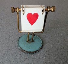 card game whist trump bridge suit marker vintage brass flip over card games