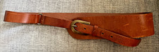 Weekend Max Mara Brown Leather Wide Belt Bras...