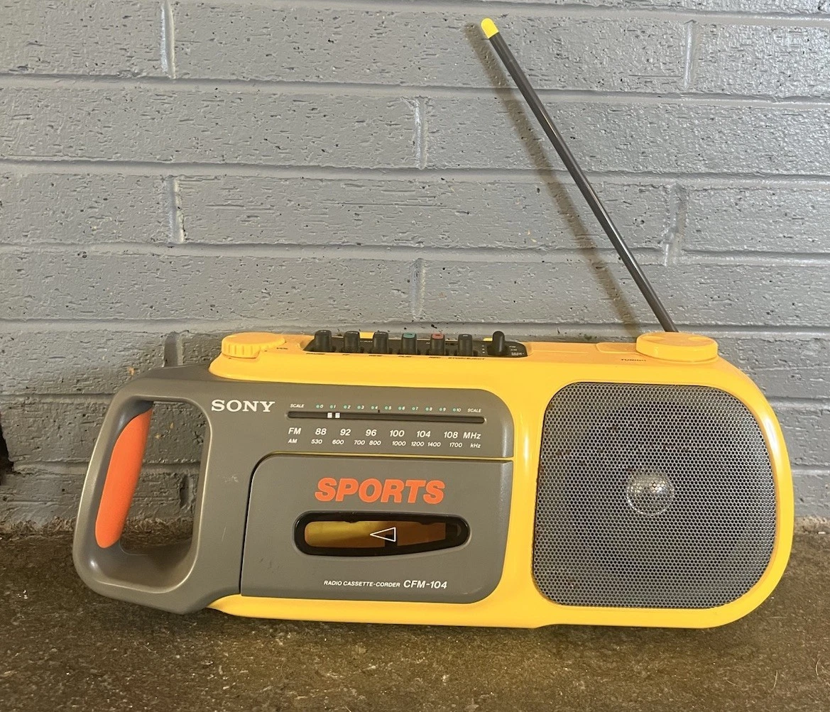 Sony Yellow Portable Stereos & Boomboxes with Headphone Jack for