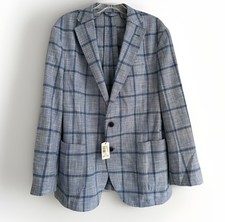 johnnie-O Hargrove Deconstructed Blazer Woven Plaid Sport Coat 40R New 798