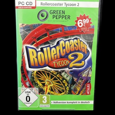 Green Pepper - Rollercoaster Tycoon 2 - PC CD-ROM - Aufbauspiel - Zustand gut