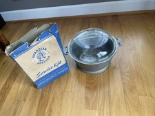 Guardian Service Ware Large 9" Round Dutch Oven Stock Pot w/Glass Top Lid + Kit