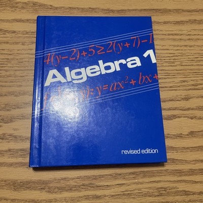 Vintage 1980 Algebra 1 Revised Edition Dolciani Hardcover Textbook
