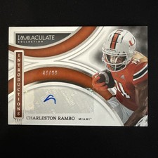2022 Panini Immaculate Collection Introductions Charleston Rambo 49/99 (AU)
