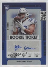 2021 Contenders Optic Rookie Ticket Blue Prizm 52/99 Kylen Granson #178 Auto 9r9