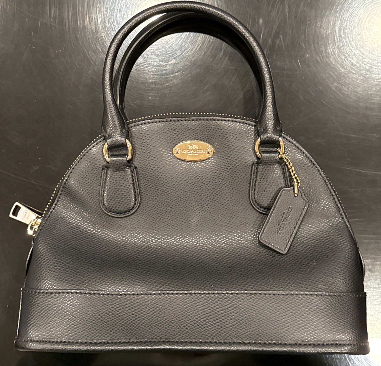 New Coach Mini Satchel Black Bag F34090