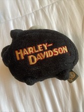 2000 Harley Davidson Official Licensed Product Dog Toy Squeaker Black Pig