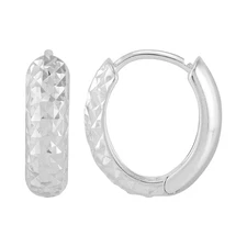 New Silpada 'Easy Fit' Sterling Silver Huggie Hoop Earrings