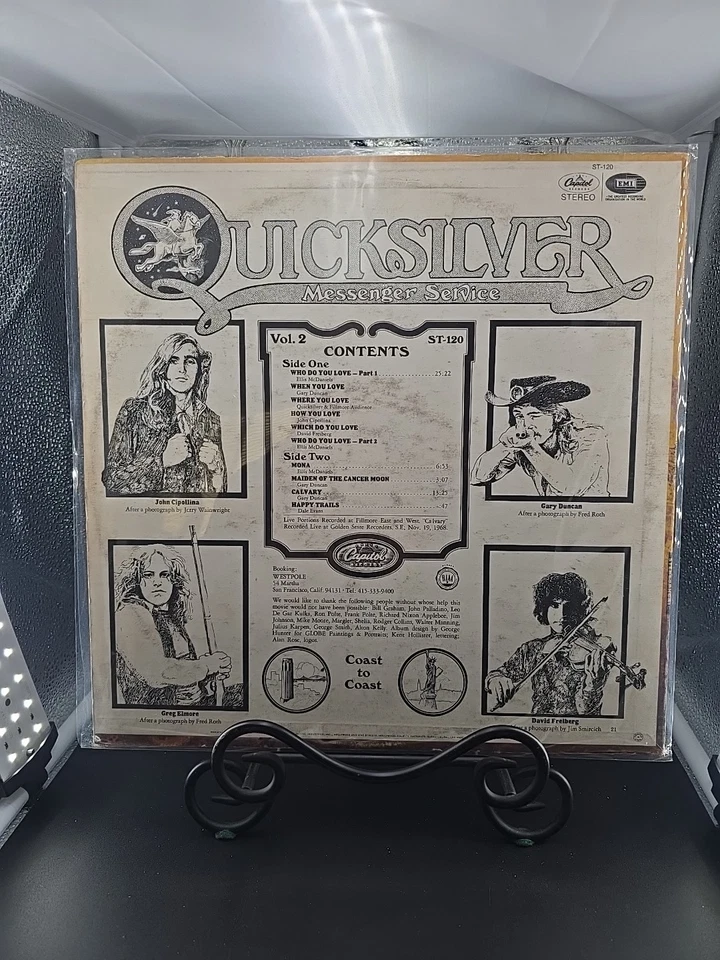Quicksilver Messenger Service Happy Trails 1969 LP Capitol ST-120 Scranton VG+ - Image 2 of 4
