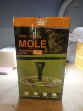 (c) 8 pcs Mole Repellent for Lawns, Solar Powered Screw-Shape-Stake Design, IP65