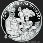 2021 1OZ COLLECTIVISM KILLS STALIN -  Silver Shield .999 Silver Proof - SSG