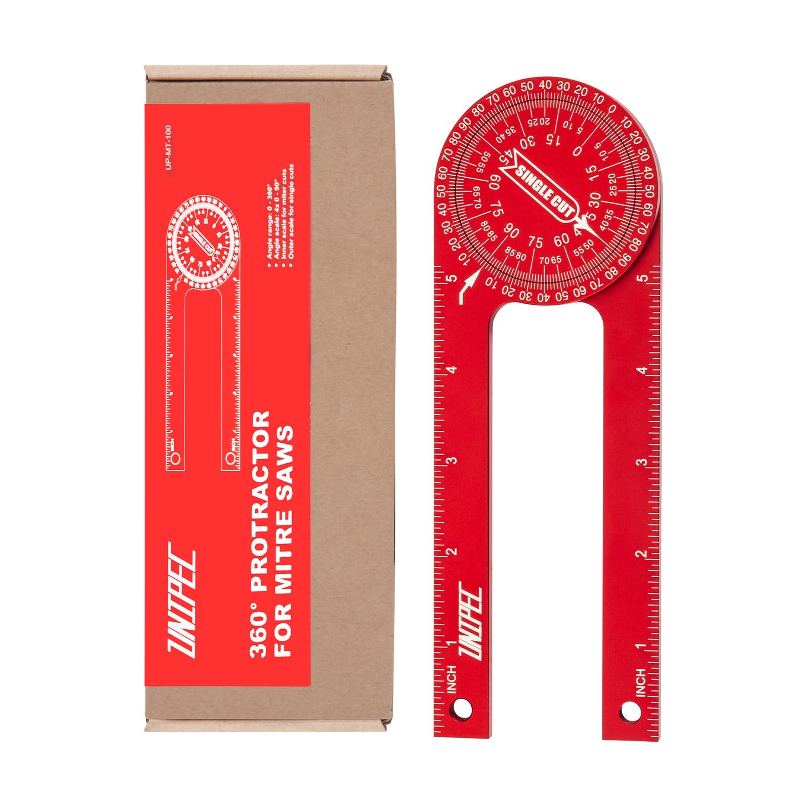Protractor, Rust-proof Angle Finder With Precision Las...