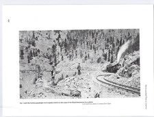 Vtg Book Print Switzerland Trail Steam Train Colorado Railroad Ward Line No, 1