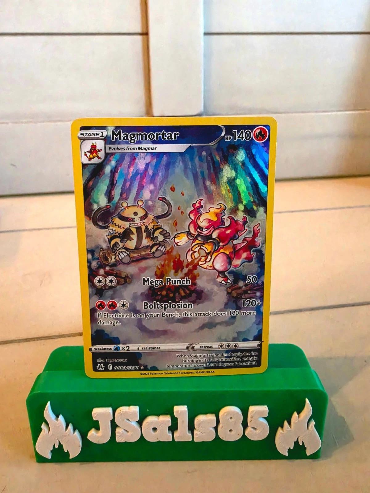Magmortar GG03/GG70 Crown Zenith Galarian Gallery NM Ultra Rare Pokemon Card
