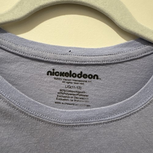 Girls Rugrats Large 11/13 Crop Top Purple Character Knotted Nickelodeon - Picture 3 of 5