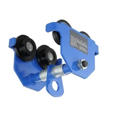 Push Beam Trolley Manual Trolley 1100 lbs/0.5Ton Load 2.5"-5.5" Adjustable