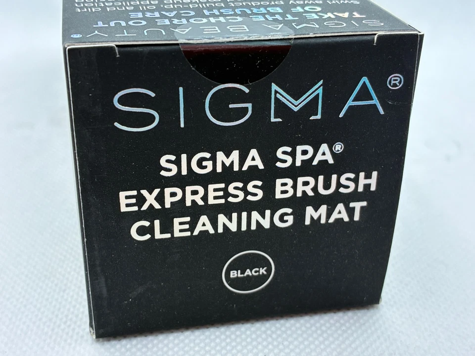 Estera de limpieza con cepillo Sigma Beauty Spa Express - negra - maquillaje para mujer Foto 2 de 4
