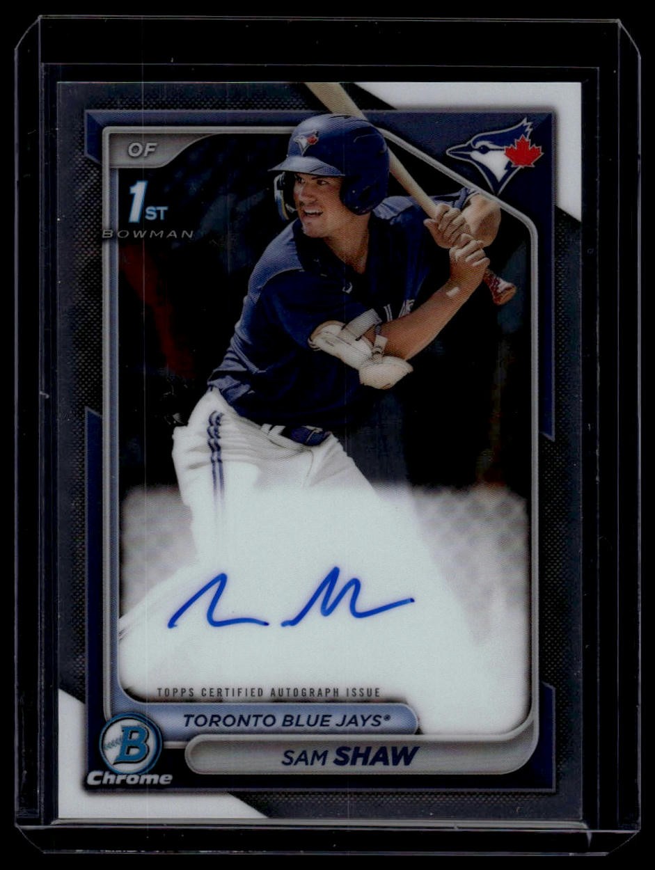 2024 Bowman #CPA-SS Sam Shaw Chrome Prospect Autographs
