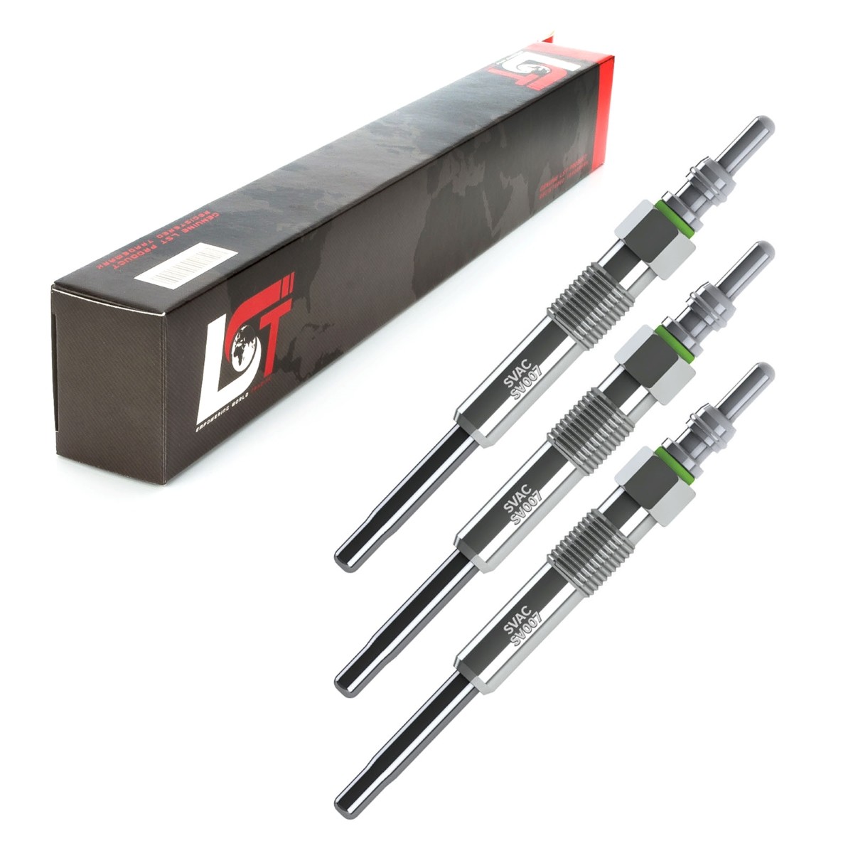 3x GLOW PLUG ROD GLOW PLUG for SKODA FABIA - 0100226474