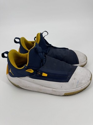 Air Jordan Jumpman Hustle AQ0397-401 Mens Sneaker 10.5 White Navy Michigan Shoes