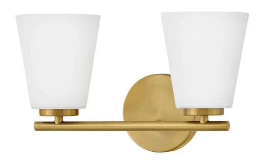 Lark 85422 Bri 2 Light 15"W Vanity Light - Nickel - Picture 8 of 10