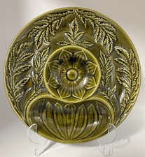 Vintage Casa Pupo Majolica Green Artichoke Serving Plate