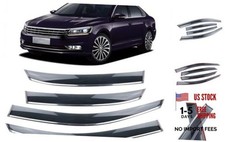 Rain Guards Suitable for 2011-2018 Passat,Window Visor,Dark Smoke