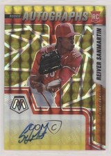 2022 Mosaic Choice Fusion Red & Yellow Prizm 31/88 Reiver Sanmartin Auto n1u