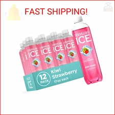 Sparkling Ice, Kiwi Strawberry Sparkling Water, Zero Sugar Flavored Water, with 