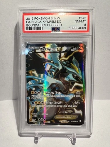 Black Kyurem EX Ultra Rare 145/149 Pokemon Boundaries Crossed PSA 8 NM