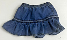 Okie dokie match-ups toddler denim skirt size 3T ruffled elastic waist blue