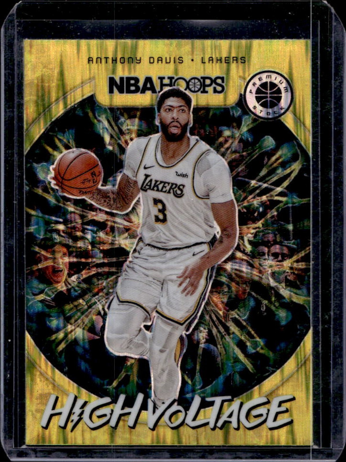 2019-20 Hoops Anthony Davis High Voltage #7 Lakers