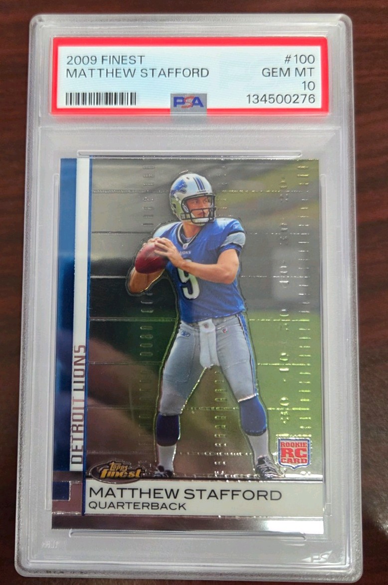 2009 Topps Finest - Matthew Stafford #100 PSA 10
