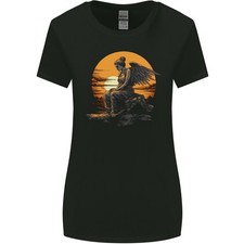 Ein Gefallener Engel Sonnenuntergang Fantasie Damen Weit Geschnittenes T-Shirt