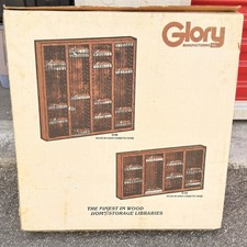 Vintage Glory Wood Wall Hanging Cassette Tape Storage Holder Holds 96
