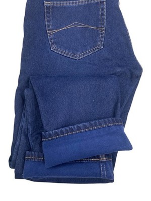 Herren Winter Jeans Regular Fit Hose gefüttert Fleece Sweatshirts gefüttert Thermo