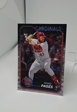 2024 Topps Update Series - Pedro Pages #US338 Silver Crackle Foilboard (RC)