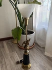 Vintage Stiffel Torchiere Eagle Table Lamp Hollywood Regency