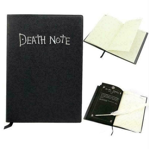 Death Note Cosplay Notebook with Feather Pen Book Anime Theme Writing ...