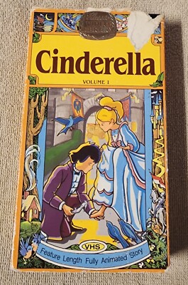 Cinderella Classic Video Library VHS Tape Nippon Animation 1987 Anime GTK Saban