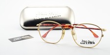JEAN PAUL GAULTIER Eyeglasses 55-1271 51-18 142 Gold GP Red 1990s JPG Metal ...